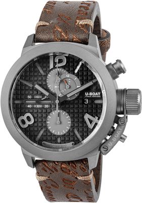 U-Boat 3005 Classico 45 Titanium Tungsten Black Right Hook