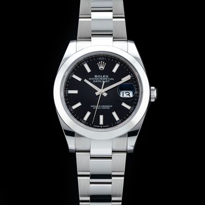 Rolex 126300 Datejust 41 Black Dial