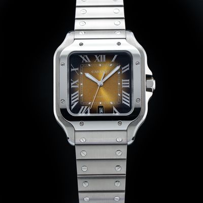 Cartier WSSA0064 Santos Steel Brown Dial 40mm