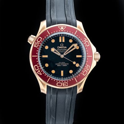 Omega 210.92.42.20.01.003 Seamaster Diver 300M Bronze Gold On Rubber Strap