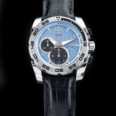Parmigiani Fleurier PFC528-0010500 Pershing 005 Chronograph Automatic Blue Dial