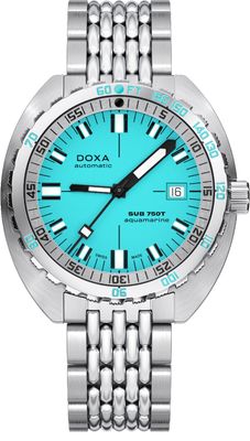 DOXA SUB 750T Aquamarine 825.10.241.10 On Bracelet