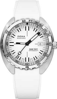 DOXA SUB 750T Whitepearl 825.10.011.23 On Strap