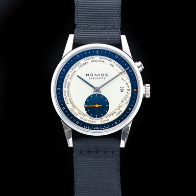 NOMOS Glashütte 805.S29 Zurich World Time LE The Hague Blue
