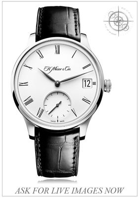 H. Moser & Cie 2100-0200 Venturer Big Date White Gold White Dial