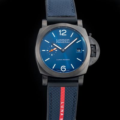Panerai PAM01408 Luminor Quaranta Steel DLC Luna Rossa