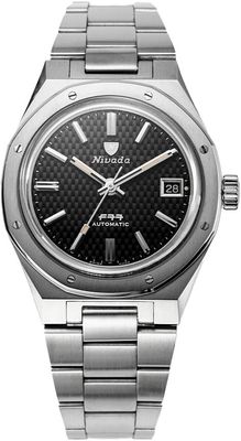 Nivada Grenchen F77 Black Dial Date