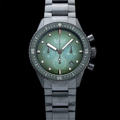 Blancpain 5200 0153 01S Fifty Fathoms Bathyscaphe Chronograph Flyback Green Dial