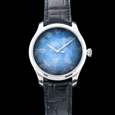 H. Moser & Cie. 1200-1220 Endeavour Centre Seconds Blue Mosaic Dial