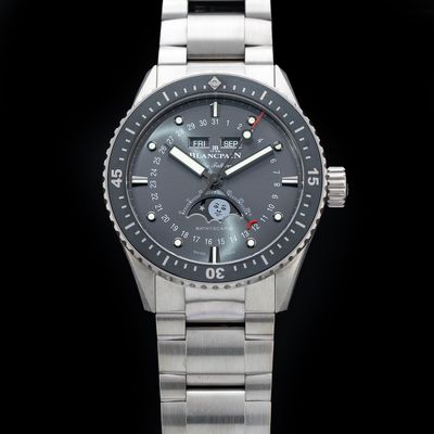 Blancpain 5054 1210 98S Fifty Fathoms Bathyscaphe Complete Calendar Titanium