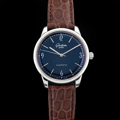 Glashütte Original Senator Sixties Stainless Steel Black Dial 1-39-52-04-02-04