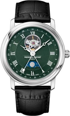 Frederique Constant FC-335MCGRW4P26-BL Classics Heart Beat Moonphase Date 40mm