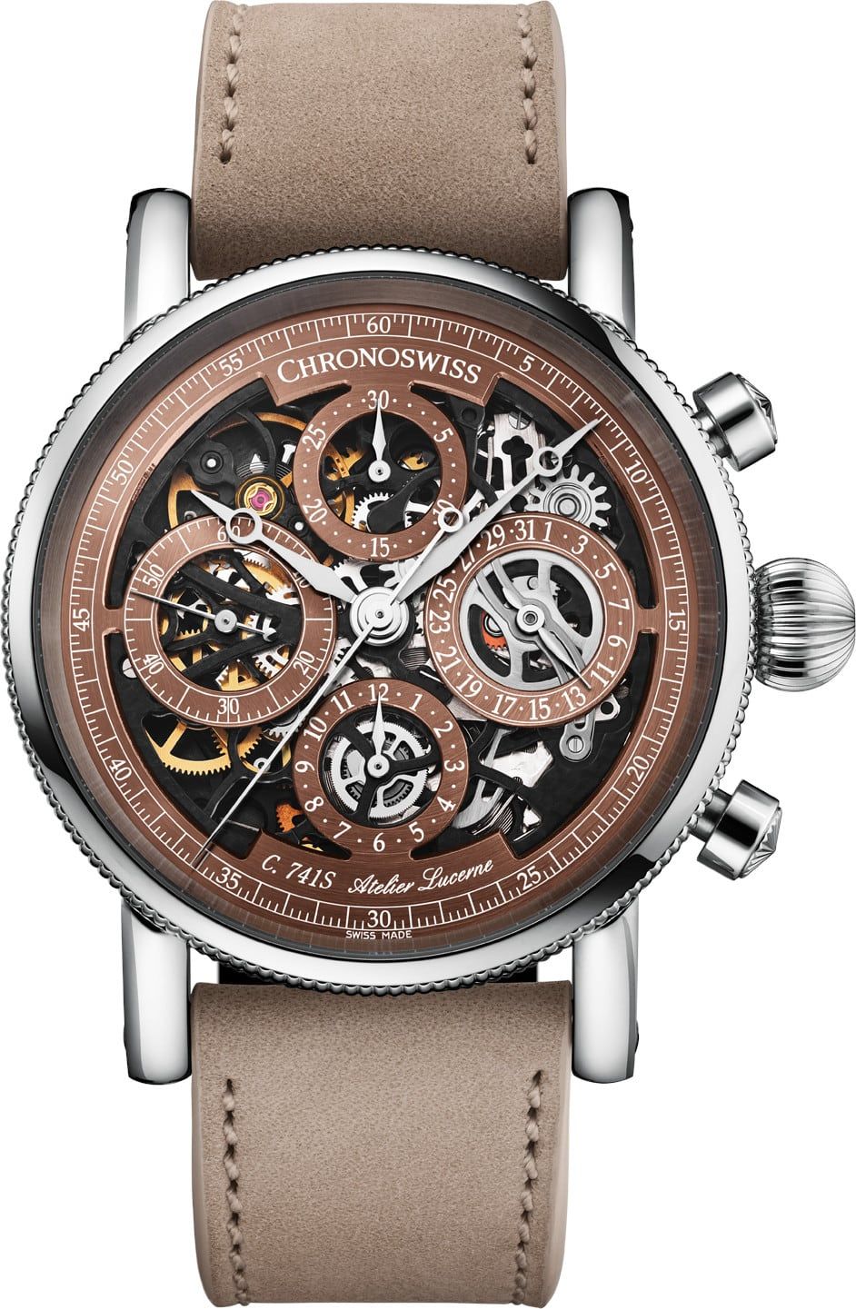 Chronoswiss CH-7543T.1S-BR Opus Chronograph Dakar - Exquisite