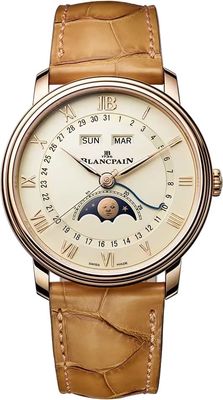 Blancpain 6654N 3642 55B Villeret Quantième Complet
