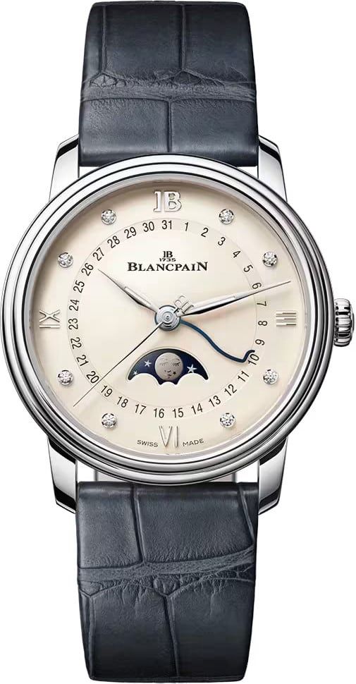 Blancpain 6126N 1187 55B Villeret Quantième Phases De Lune