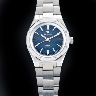 Nivada Grenchen F77 Blue Dial