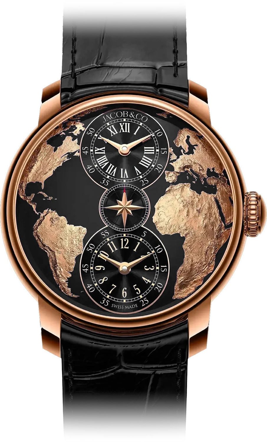 Jacob & Co. DT100.40.AA.AB.A The World Is Yours Dual Time Zone