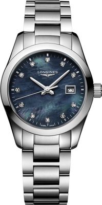 Longines  L2.286.4.88.6 Conquest Classic Black Mother-of-pearl Dial on Bracelet