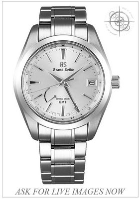 Grand Seiko SBGE205 Spring Drive GMT Champagne Dial