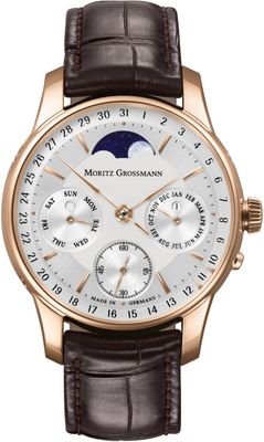 Moritz Grossmann Perpetual Calendar Rose Gold Argenté