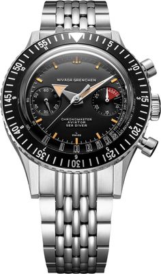 Nivada Grenchen 85041M04 Chronomaster Broad Arrow 41Mm On Beads Of Rice Bracelet