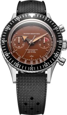 Nivada Grenchen 85141M01 Chronomaster Tropical 41mm on Rubber Tropic Strap