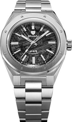 Nivada Grenchen F77 Steel Meteorite No Date 68041A77C