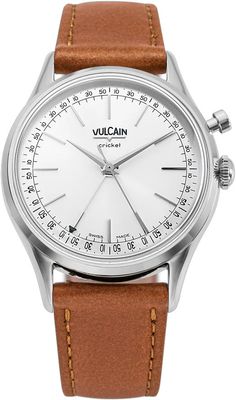Vulcain 100172A20.BAC307 Cricket President 36mm Silver