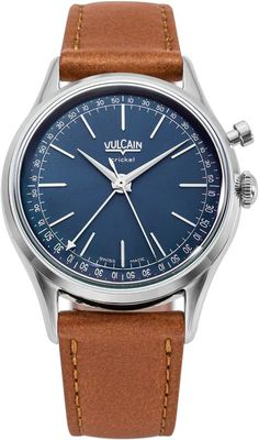 Vulcain 100173A30.BAC207 Cricket President 39mm Blue