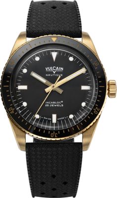 Vulcain 662170A07.BNR200 Skindiver Nautique Bronze & Black