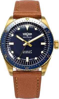 Vulcain 661170A37.BOC207 Skindiver Nautique Gold & Blue