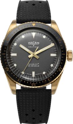 Vulcain 662170A17.BNR200 Skindiver Nautique Bronze & Grey