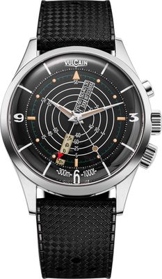 Vulcain 101252SB07.BAR100 Nautical Heritage Black Beige Patina