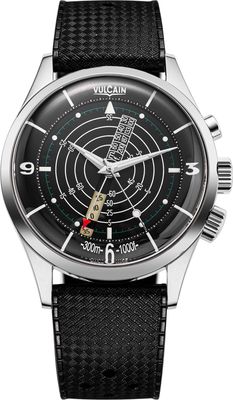 Vulcain 101252SB08.BAR100 Nautical Heritage Black White Luminova