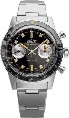 Vulcain 590176A07.BHM286 Skindiver Chronograph Black