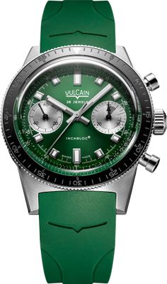 Vulcain 590176BK7.BAR253 Skindiver Chronograph Green