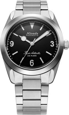 Nivada Grenchen 32039A20 Super Antarctic 3.6.9 Black No Vintage Effect White Luminous