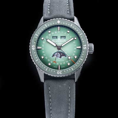 Blancpain 5000 0153 B52A Fifty Fathoms Bathyscaphe Automatic 43.6mm Green Dial