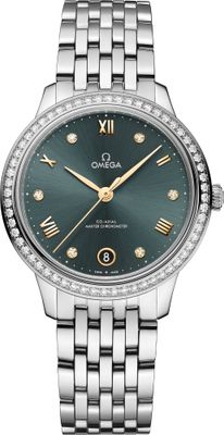 Omega 434.15.34.20.60.001 De Ville Prestige Green 34mm Steel on Steel