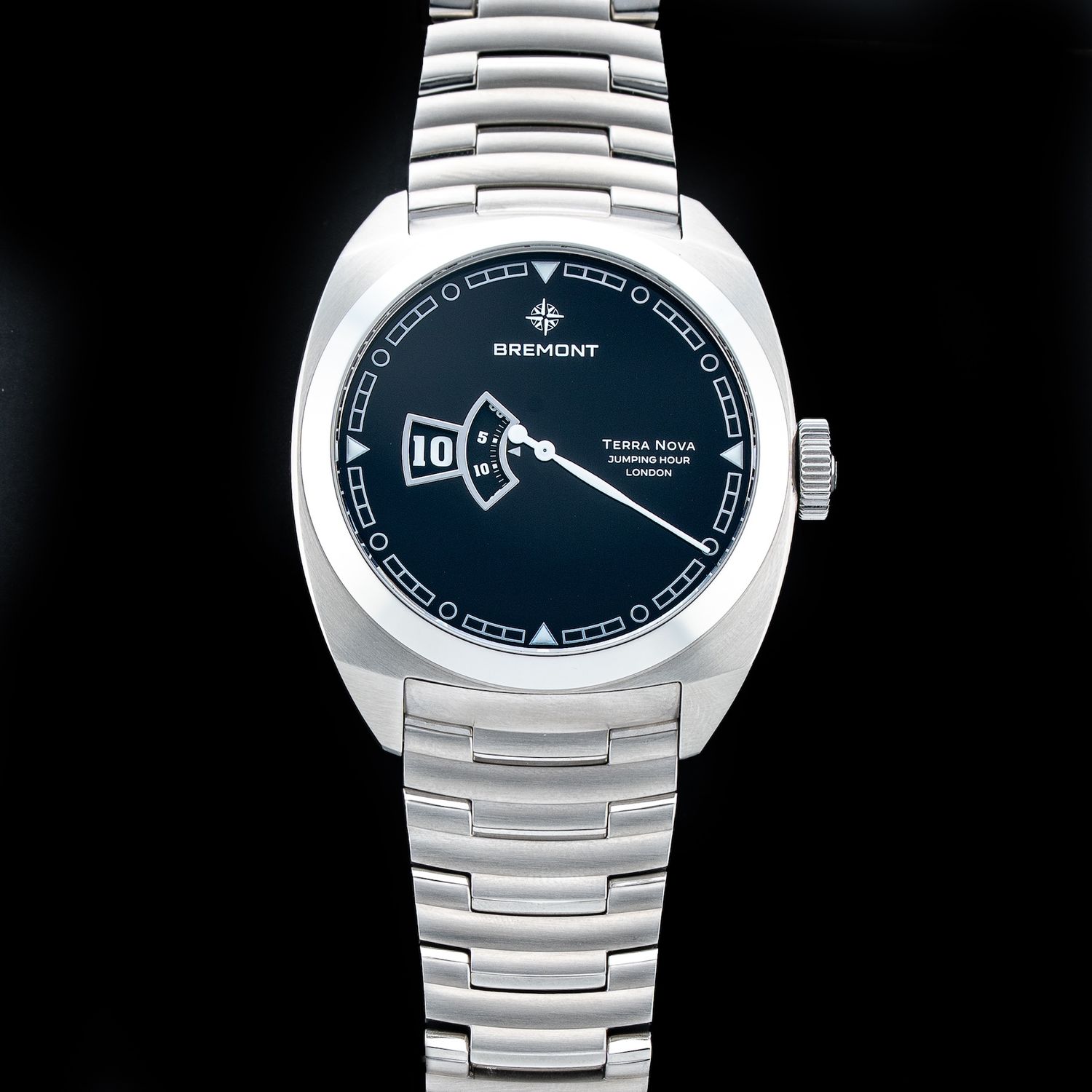Bremont TN40-JH-SS-BK-B Terra Nova Jumping Hour On Bracelet