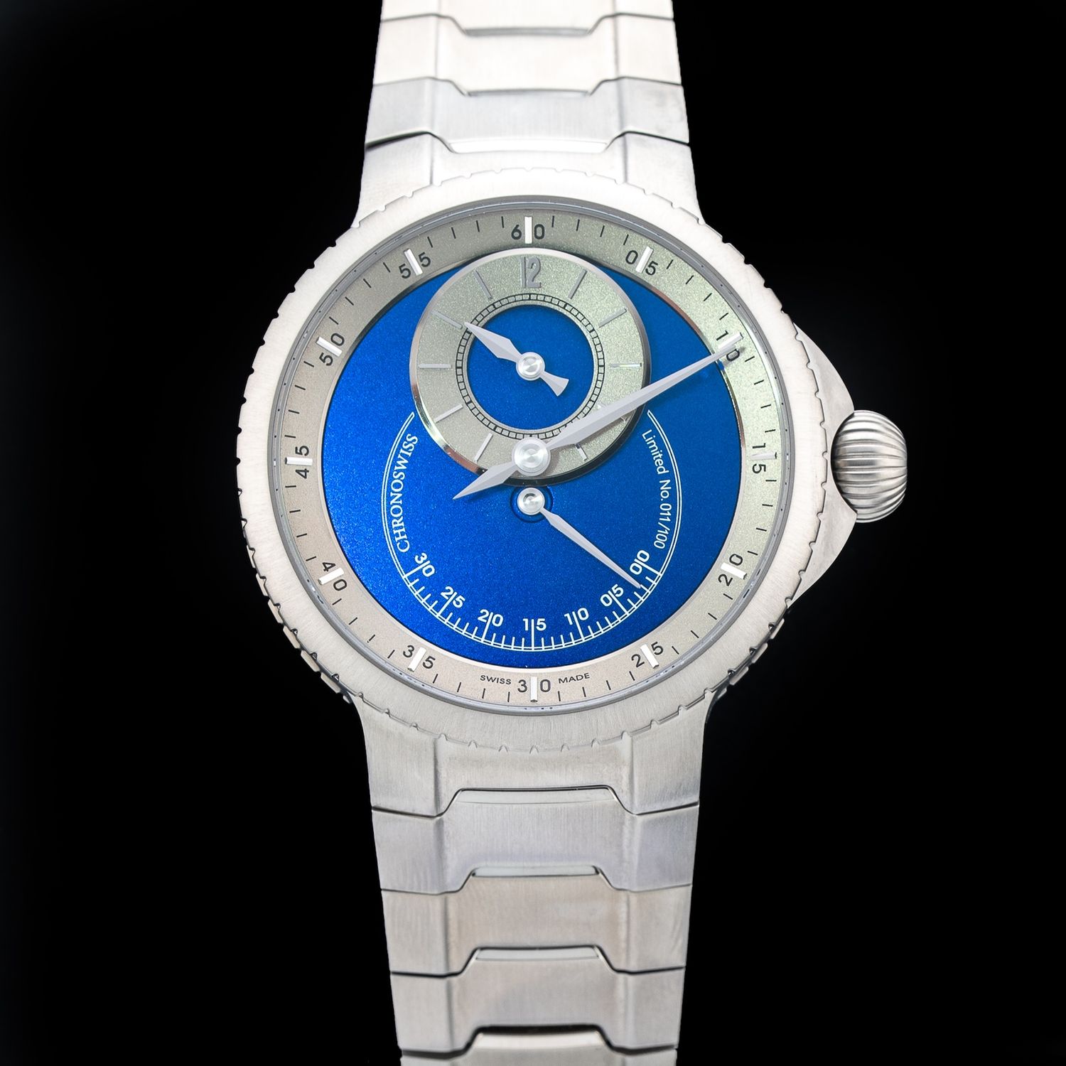 Chronoswiss CH-6823T-BLSI Pulse One Blue 41mm Titanium Complete 01