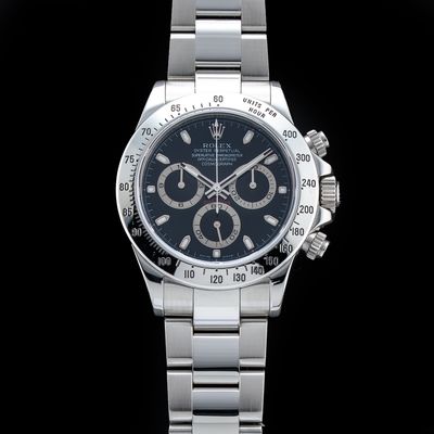 Rolex 116520A30B7849 Cosmograph Daytona Black Dial