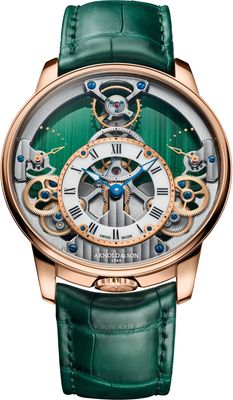 Arnold & Son Time Pyramid 42.5 Red Gold