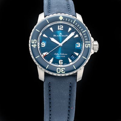 Blancpain Fifty Fathoms 5015 12B40 O52B Blue Dial
