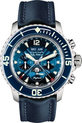 Blancpain Fifty Fathoms Complete Calendar Flyback Chronograph Moon Phase 5066F 1140 52B