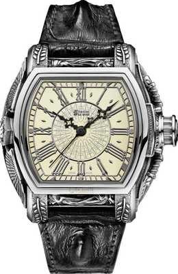Strom Agonium Michaeli Silver Dial Bone White 