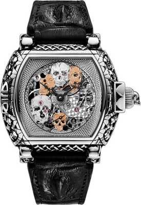 Strom Agonium Memento Mori Full Skeleton White Gold 