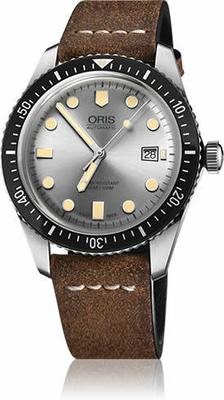 Oris Divers Sixty Five Silver Dial on Strap