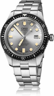 Oris Divers Sixty-Five Silver Dial on Bracelet