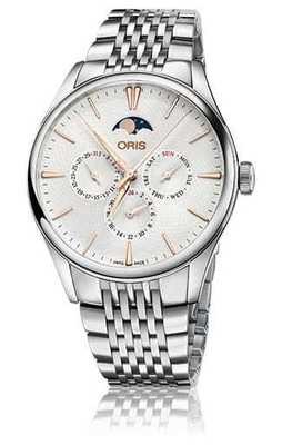 Oris Artelier Complication Silver Dial on Bracelet